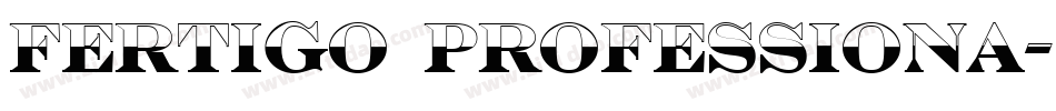 Fertigo Professiona字体转换